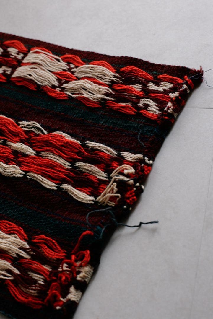 189cm×32cm キリムラグ　ランナーラグ　ネイティブ柄　アジアン　コットン