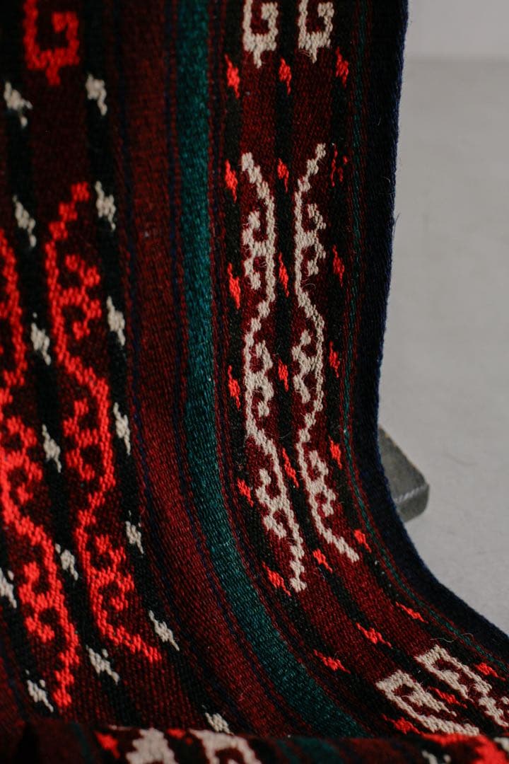 189cm×32cm キリムラグ　ランナーラグ　ネイティブ柄　アジアン　コットン