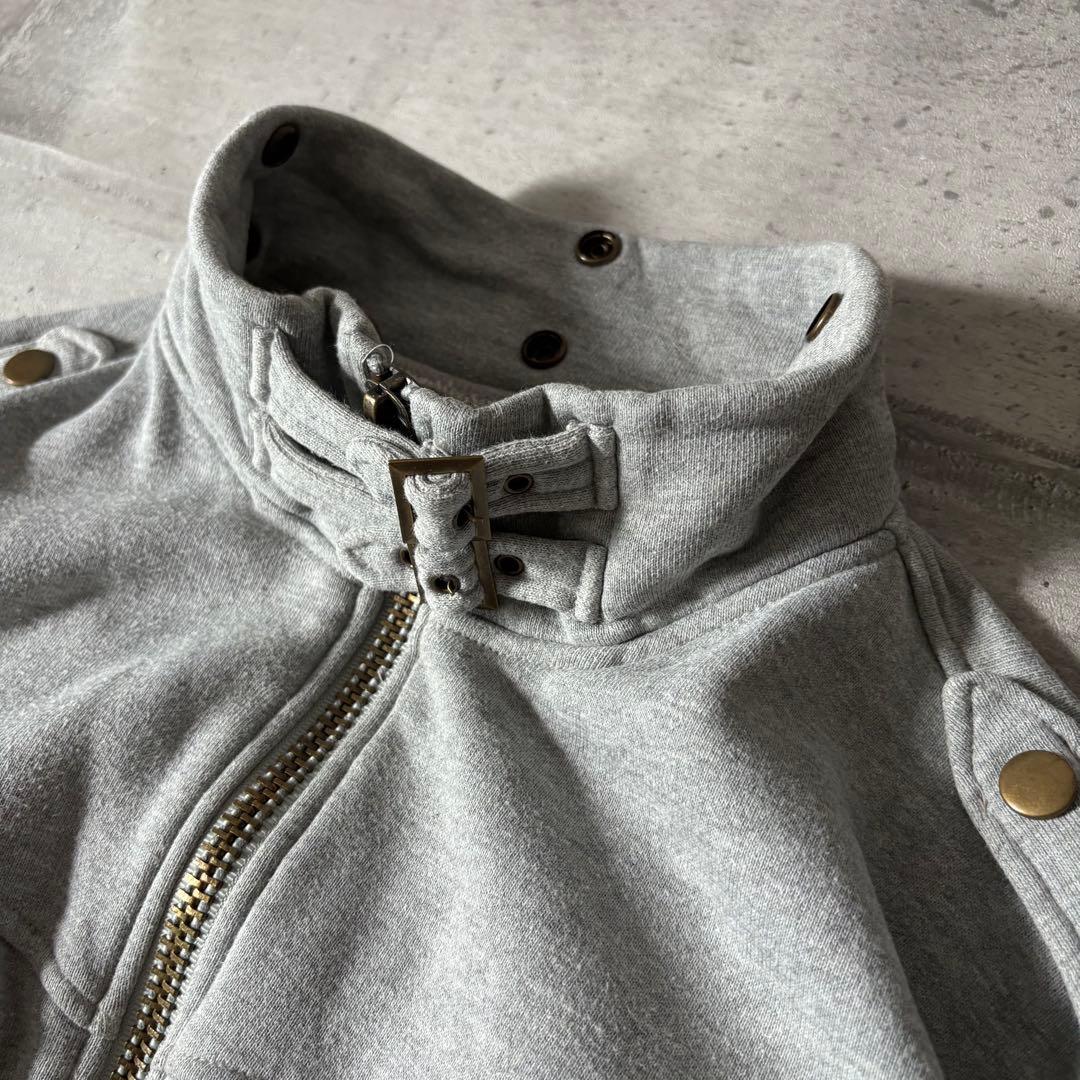 ジャケット・アウター 00s archive far sweat riders jacket y2k