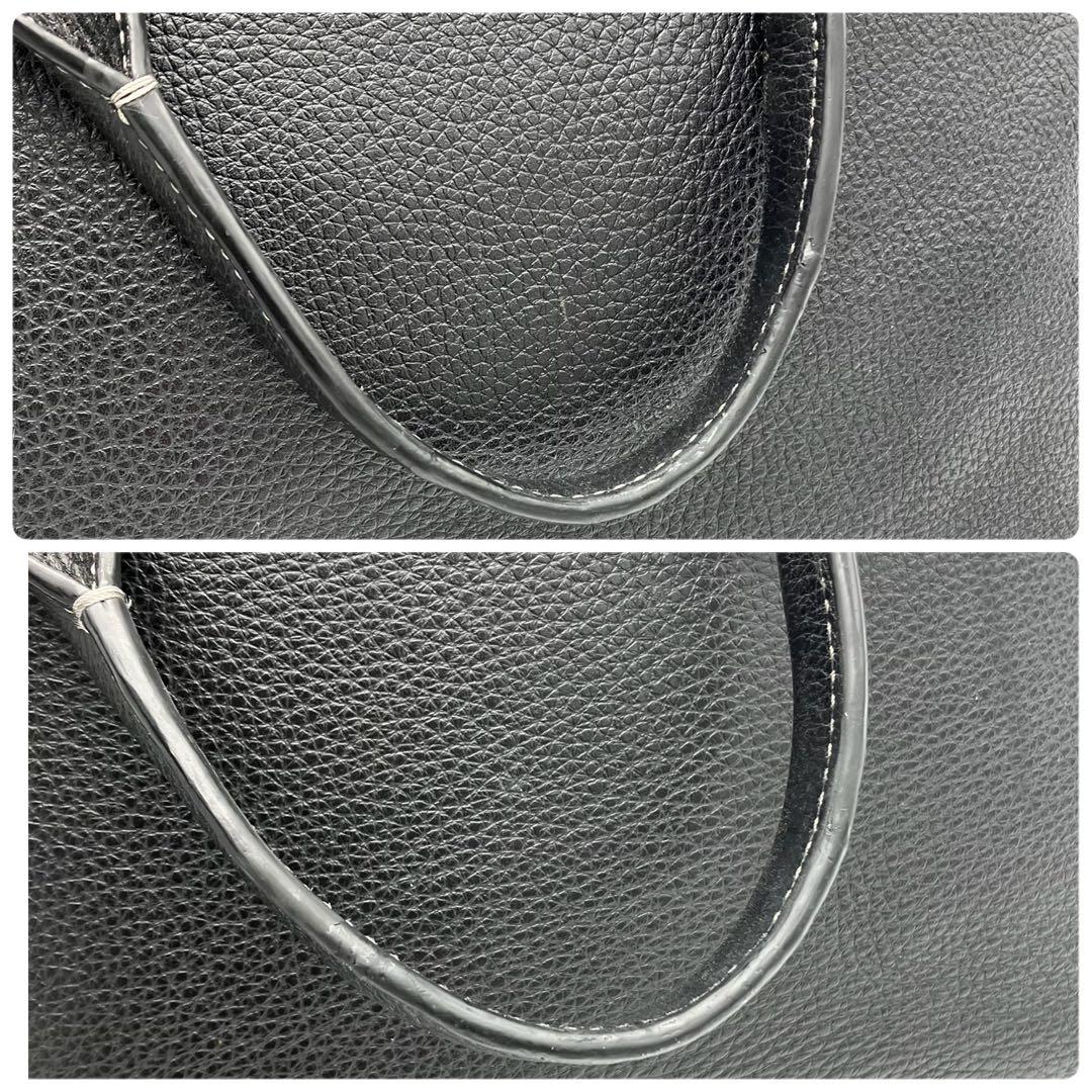 コーチ サリバン トートバッグ ビジネス 大容量 レザー シボ革 A4可 黒