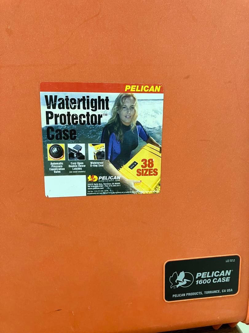 【PELICAN】 1600 PROTECTOR CASE / ORANGE