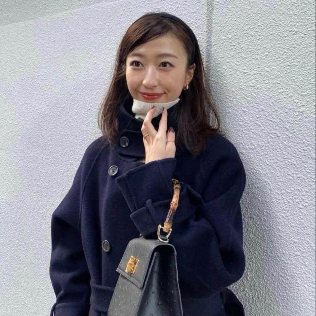 即購入OK basementonline スタンドカラーコート　ロング