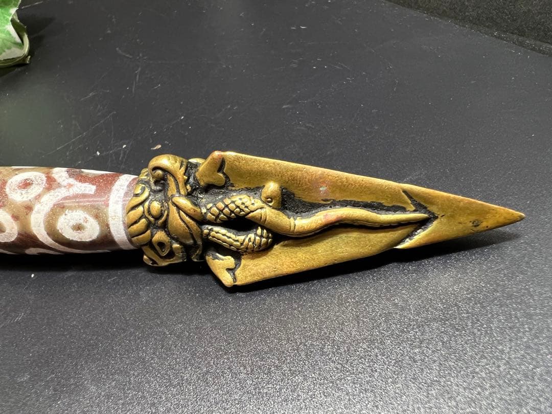 21眼天珠密教法器 プルパ　開運魔除け 魔障除き　結界を張る［金剛杭］❣️