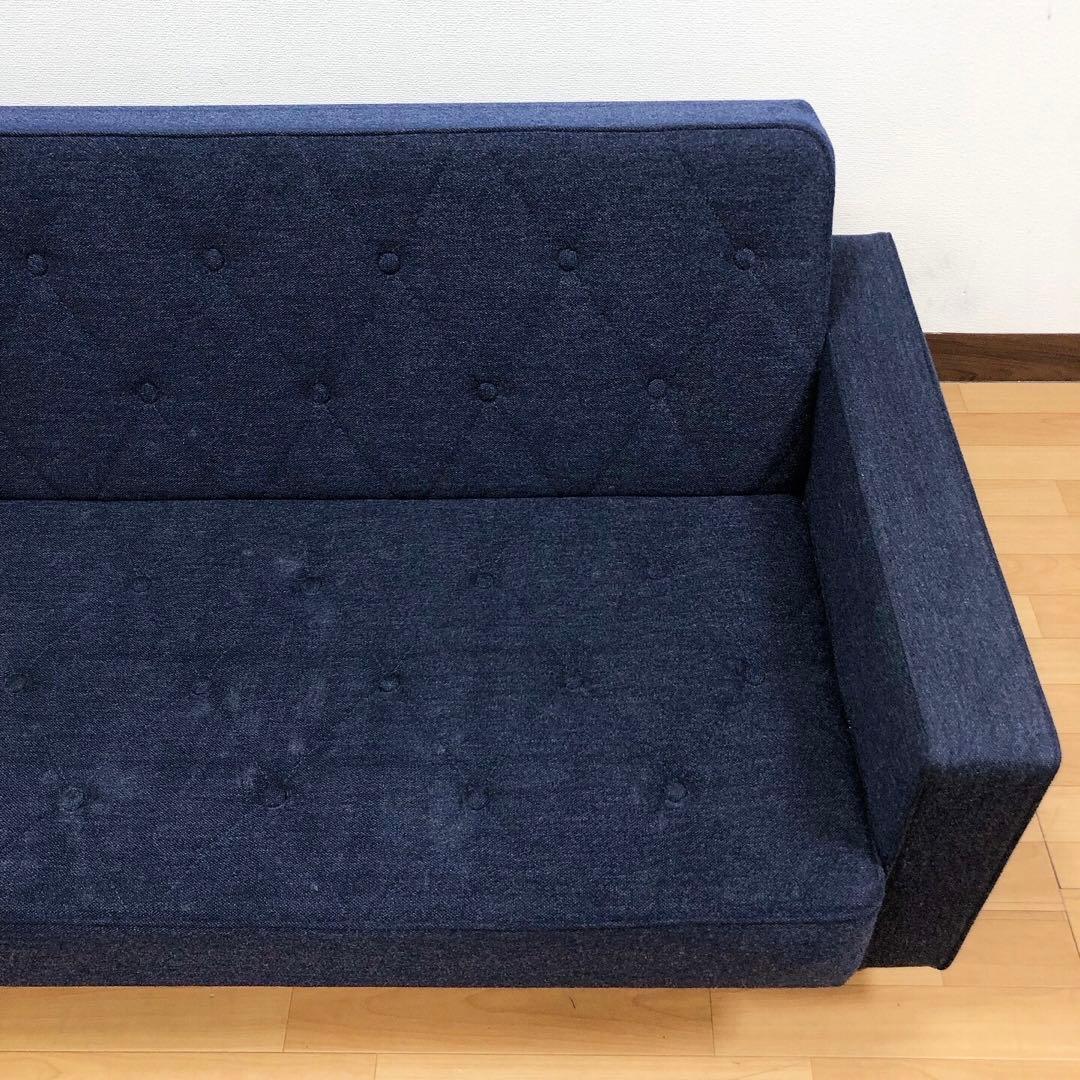 karimoku カリモク60 スリーピングソファ ソファベッド タープブルー
