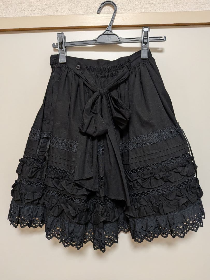 BABY　スカート はしごレース　薔薇レース