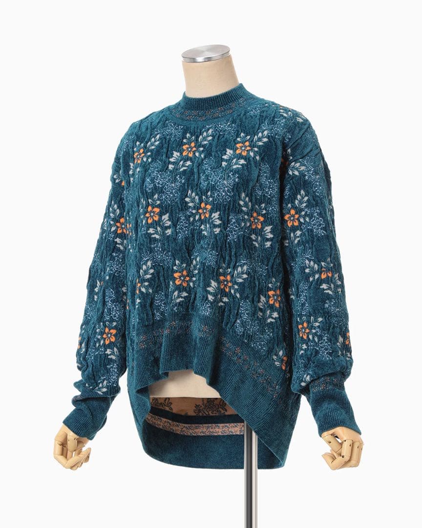 mame ニット　ブルー