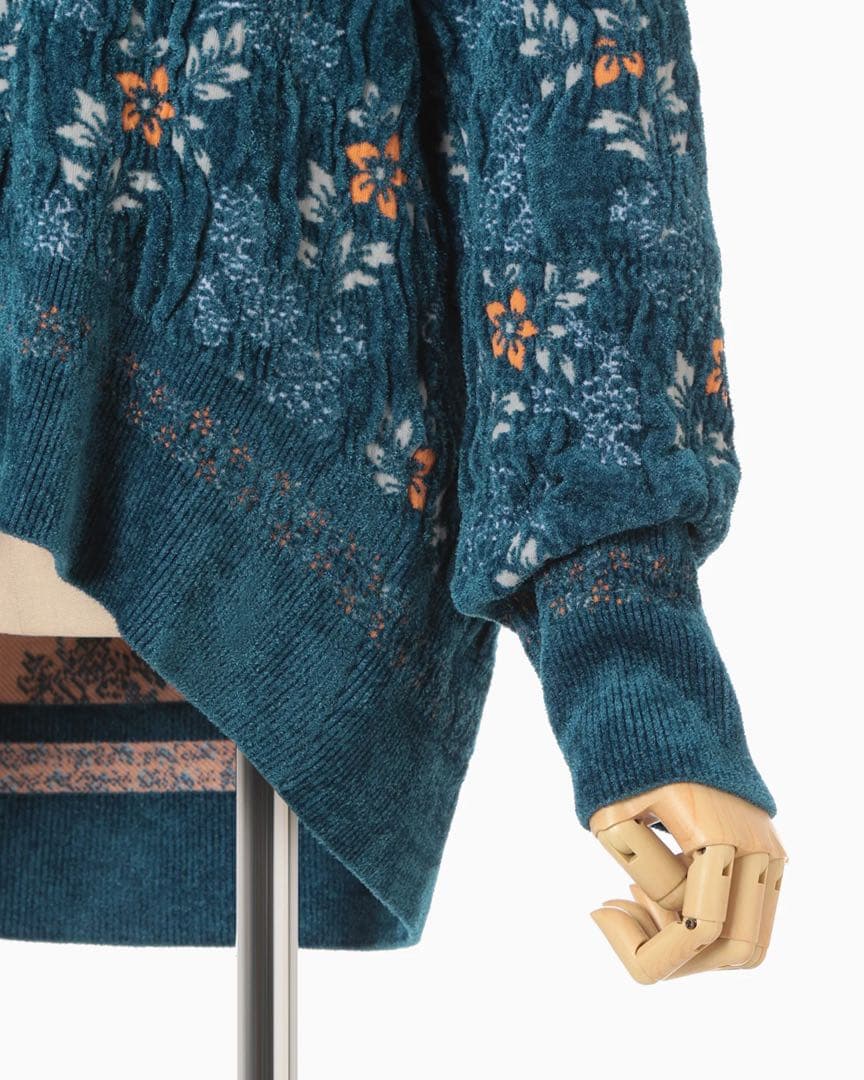 mame ニット　ブルー