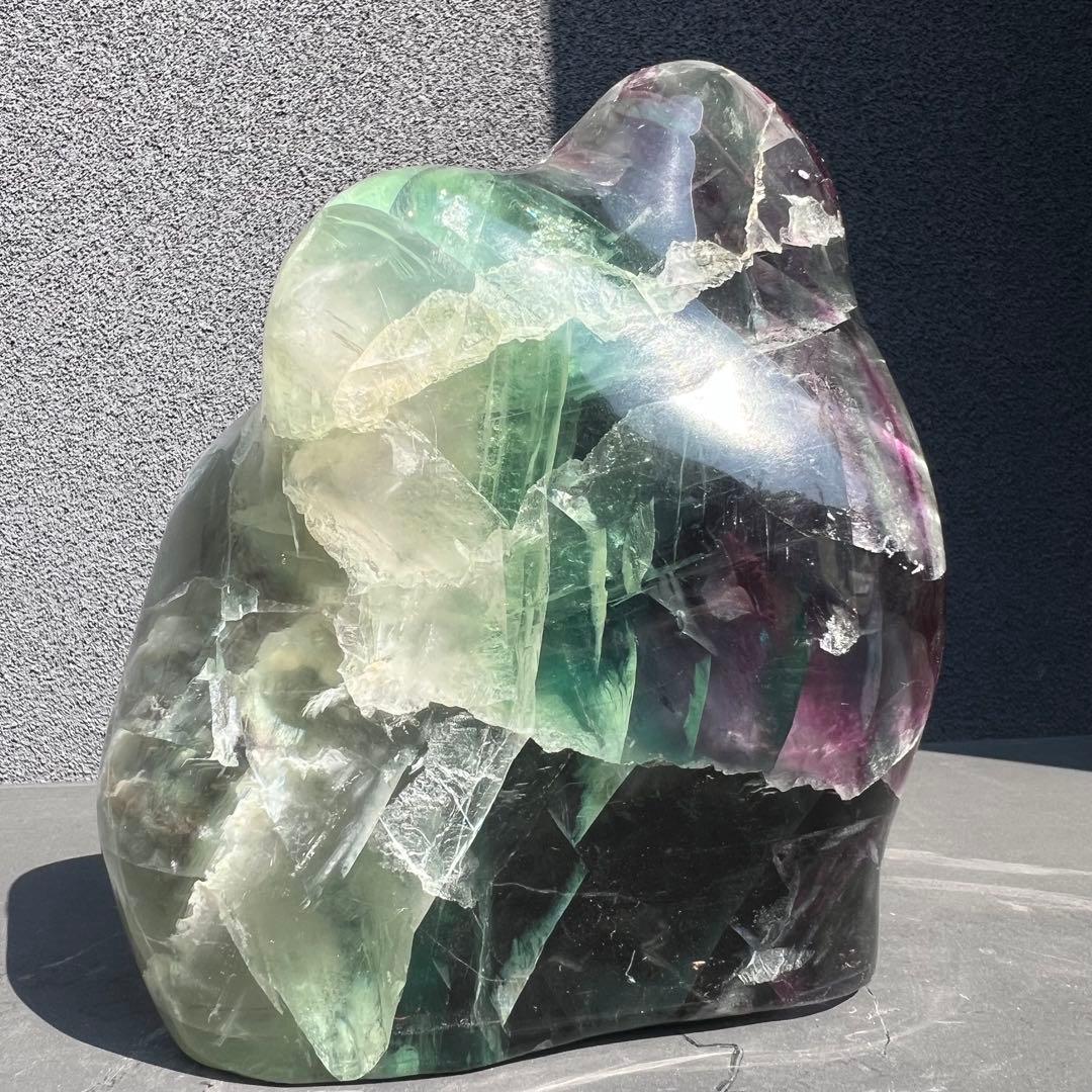 ✳️超綺麗✨極上の逸品✨神秘的な芸術品‼️✨マルチカラー フローライト 原石 天然石