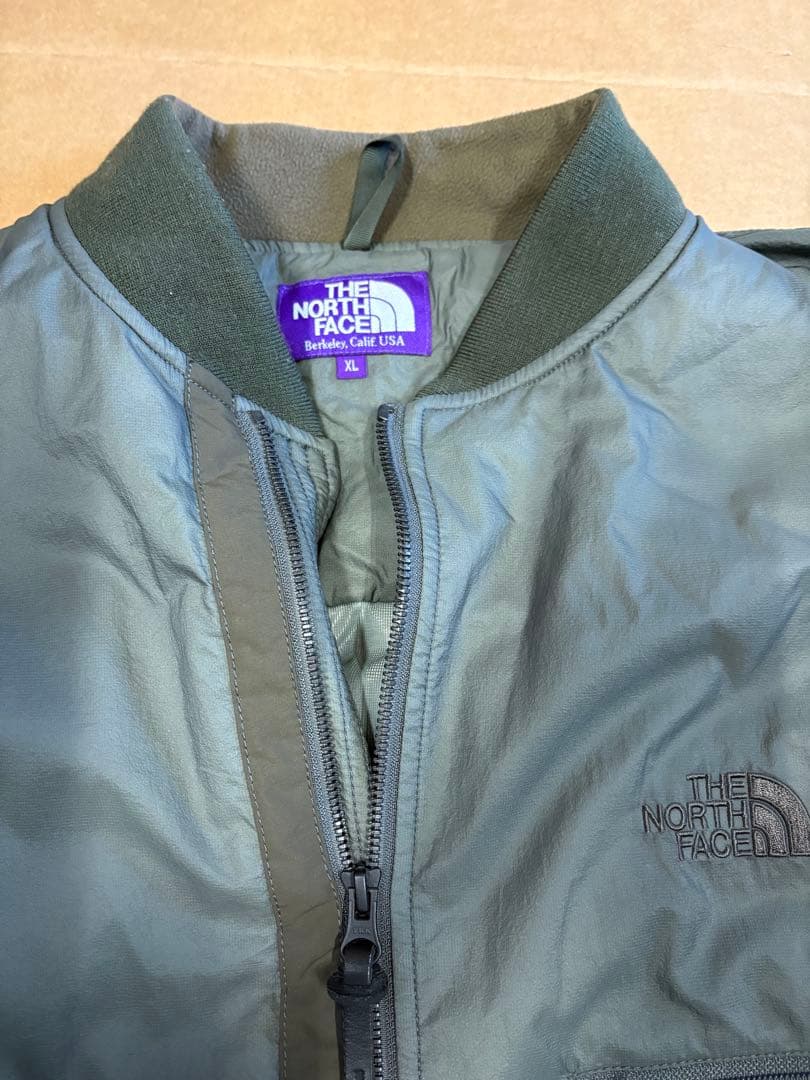 MA-1 ザ・ノースフェイス 限定パープルレーベル