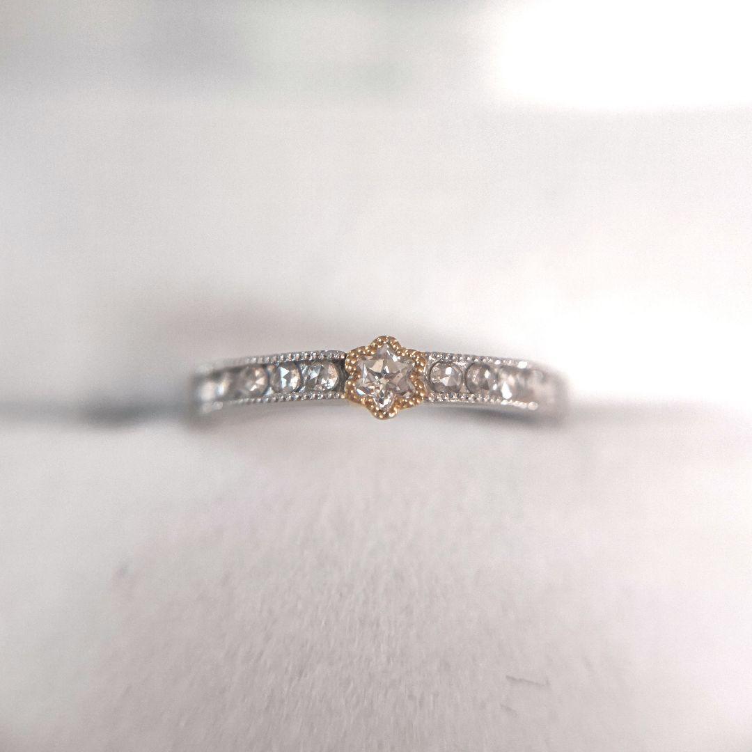 スターカット　ローズカット　ダイヤモンド　ピンキーリング　ヴィクトリアンボックス