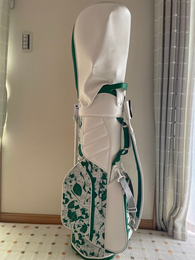 adidas キャディバッグ ホワイト グリーン