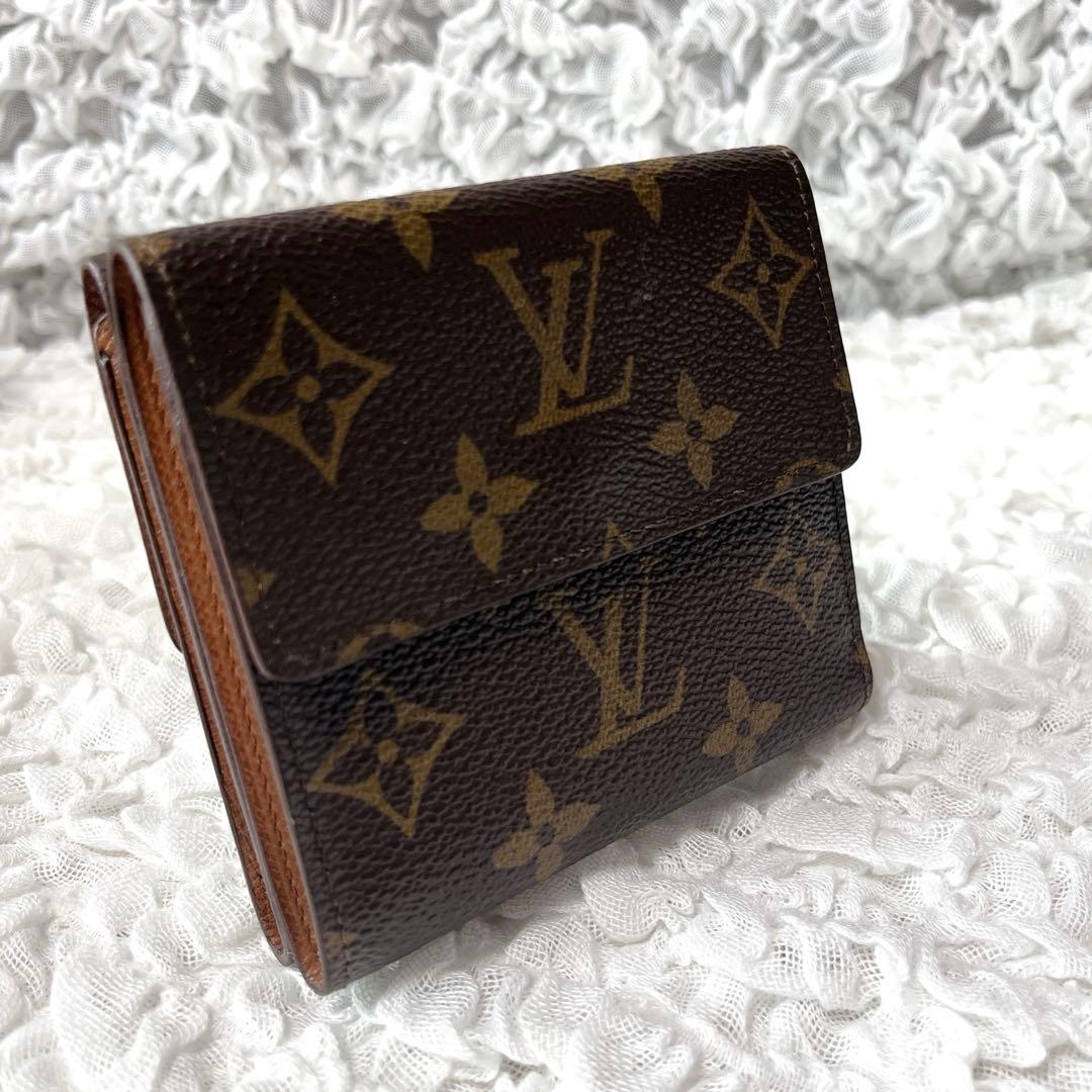 ポルトモネビエカルトクレディ　Wホック　ルイ・ヴィトン 三つ折り財布 ブラウン