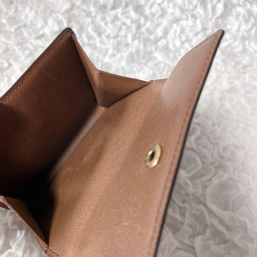 ポルトモネビエカルトクレディ　Wホック　ルイ・ヴィトン 三つ折り財布 ブラウン