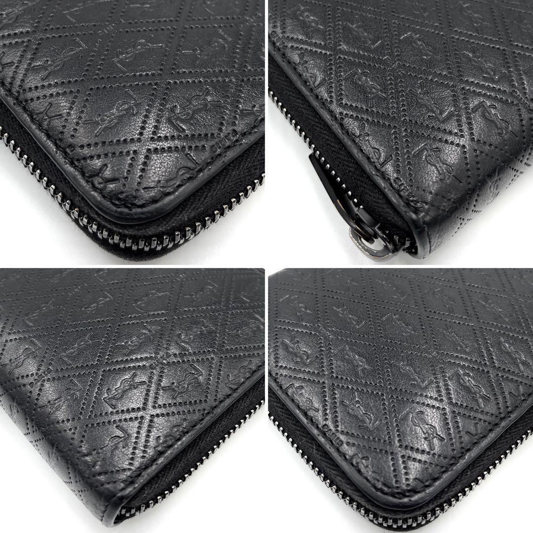 【完売品・未使用級】サンローラン 長財布 ル・モノグラム ラウンド YSL 総柄