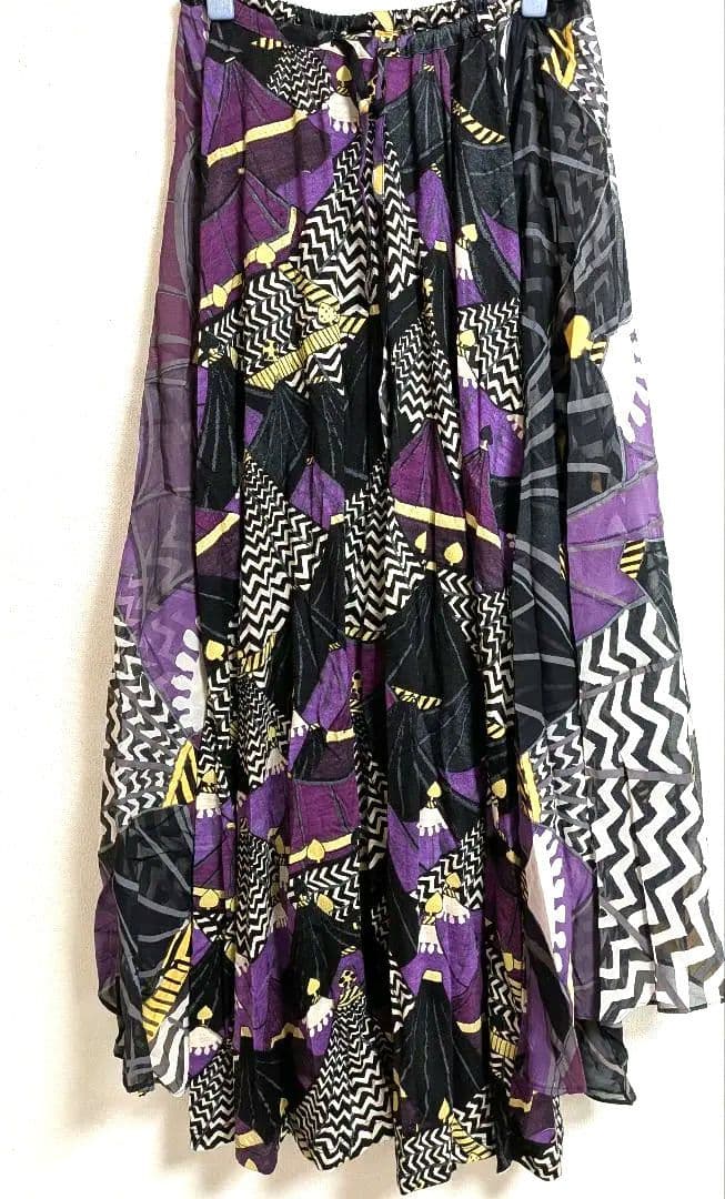 ツモリチサト　テント柄　ワンピース　パープル