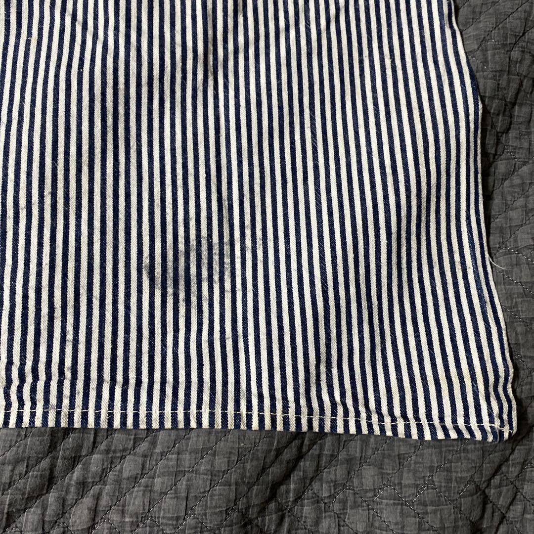 ビンテージ　ヒッコリーストライプ　ワークエプロン