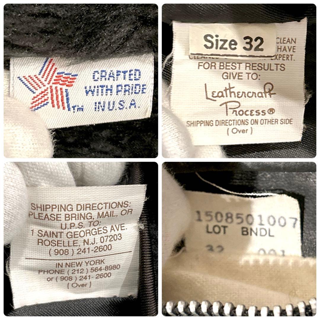 Schott ショット レザージャケット牛革 32 シングルライダース 黒USA