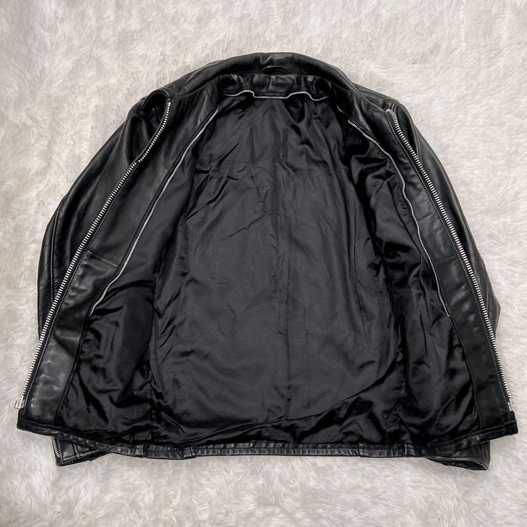 Schott ショット レザージャケット牛革 32 シングルライダース 黒USA