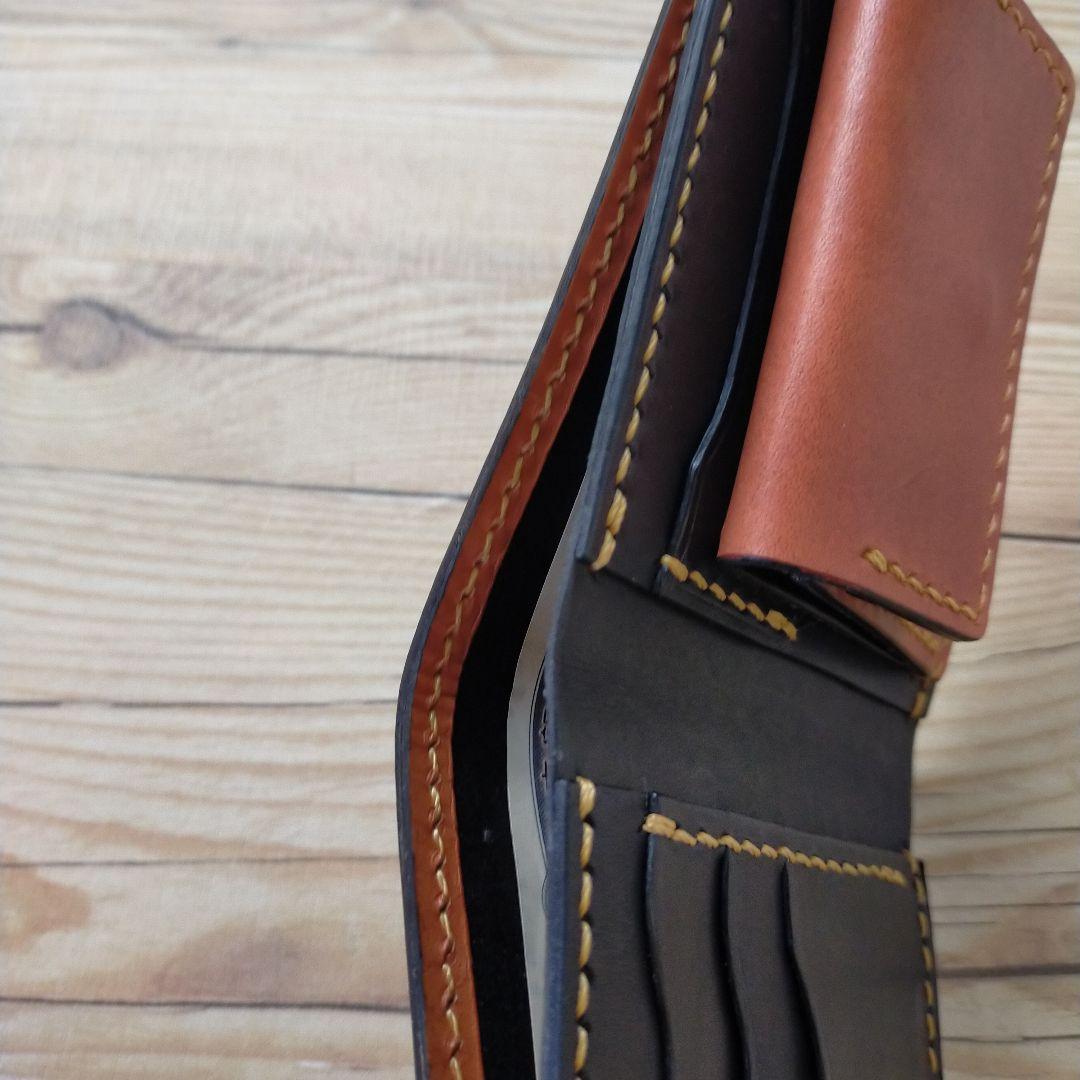 本革 財布 レザー ヌメ革 ハンドメイド 初売り