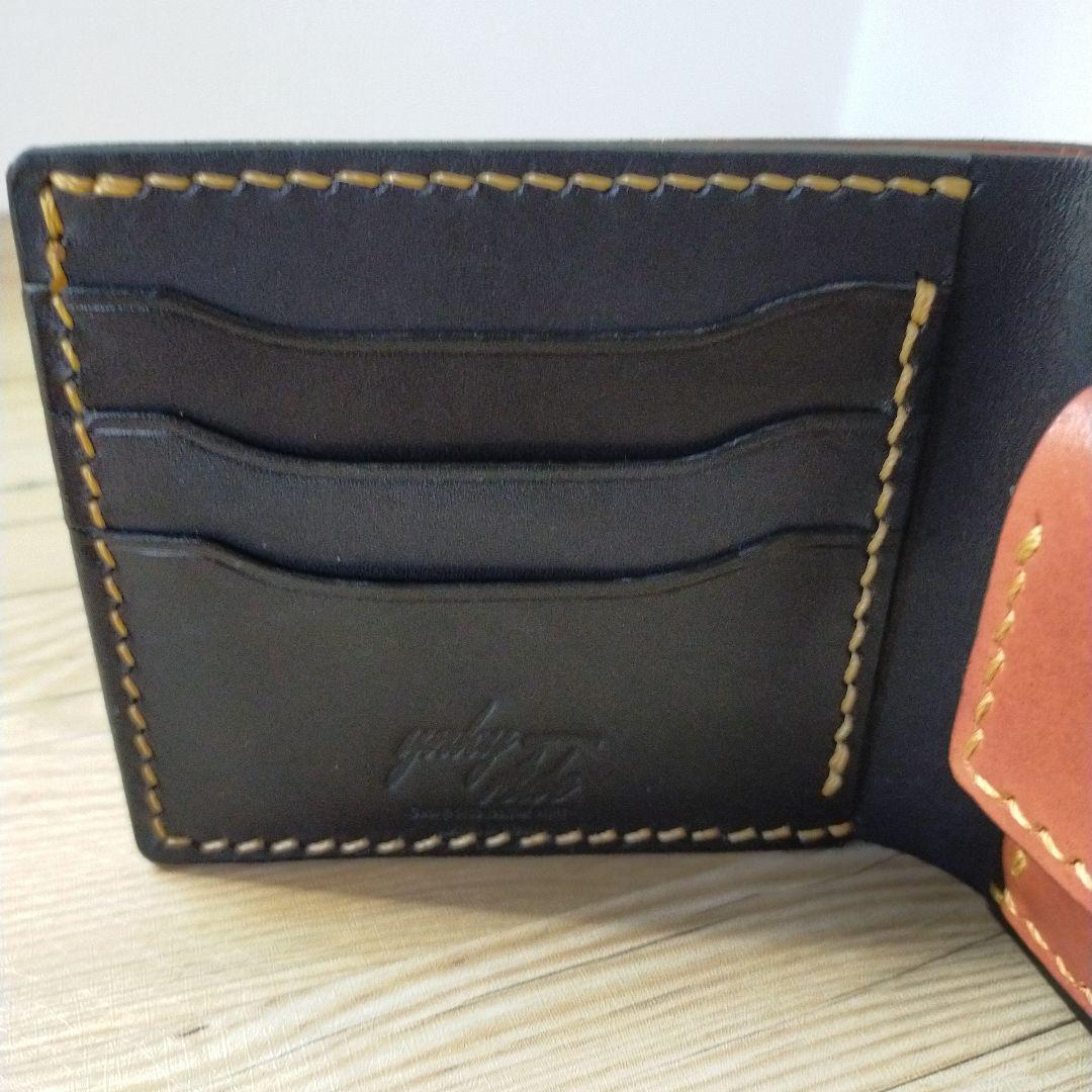 本革 財布 レザー ヌメ革 ハンドメイド 初売り