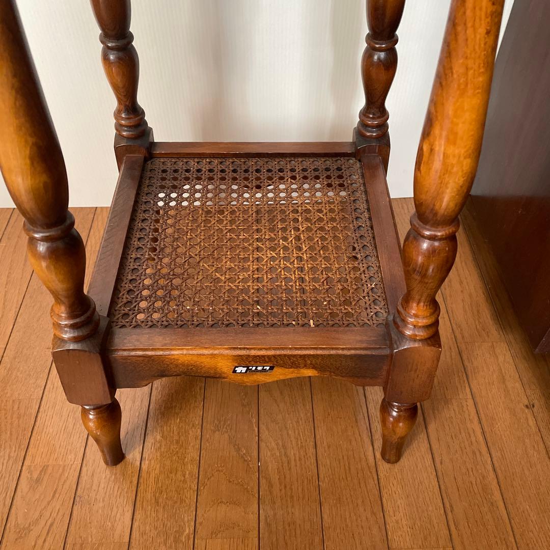 カリモク サイドテーブル 花台 電話台