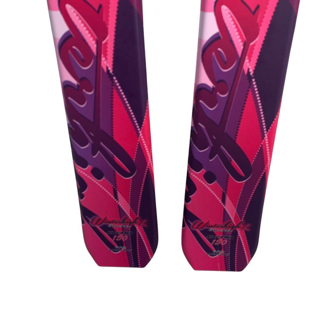 KAZAMA159cmレディーススキーブーツ22.5〜23.5cmストックセット