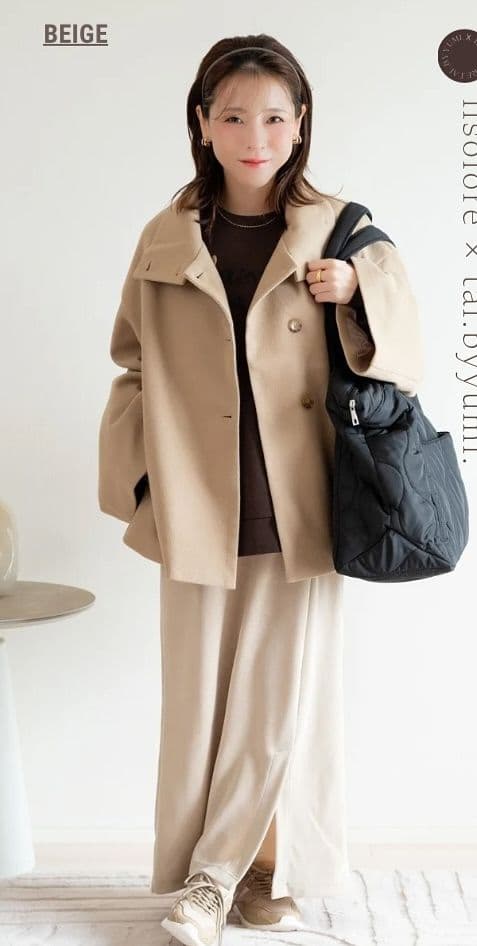 しまむら　yumi ハッピーバッグ　福袋 2026 中薄橙　ベージュ　陽　L