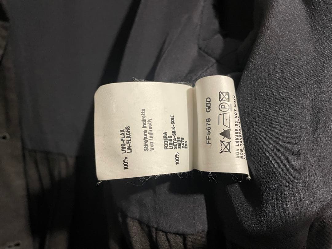 イタリア製 FENDI リネン トレンチ コート / フェンディ フレア