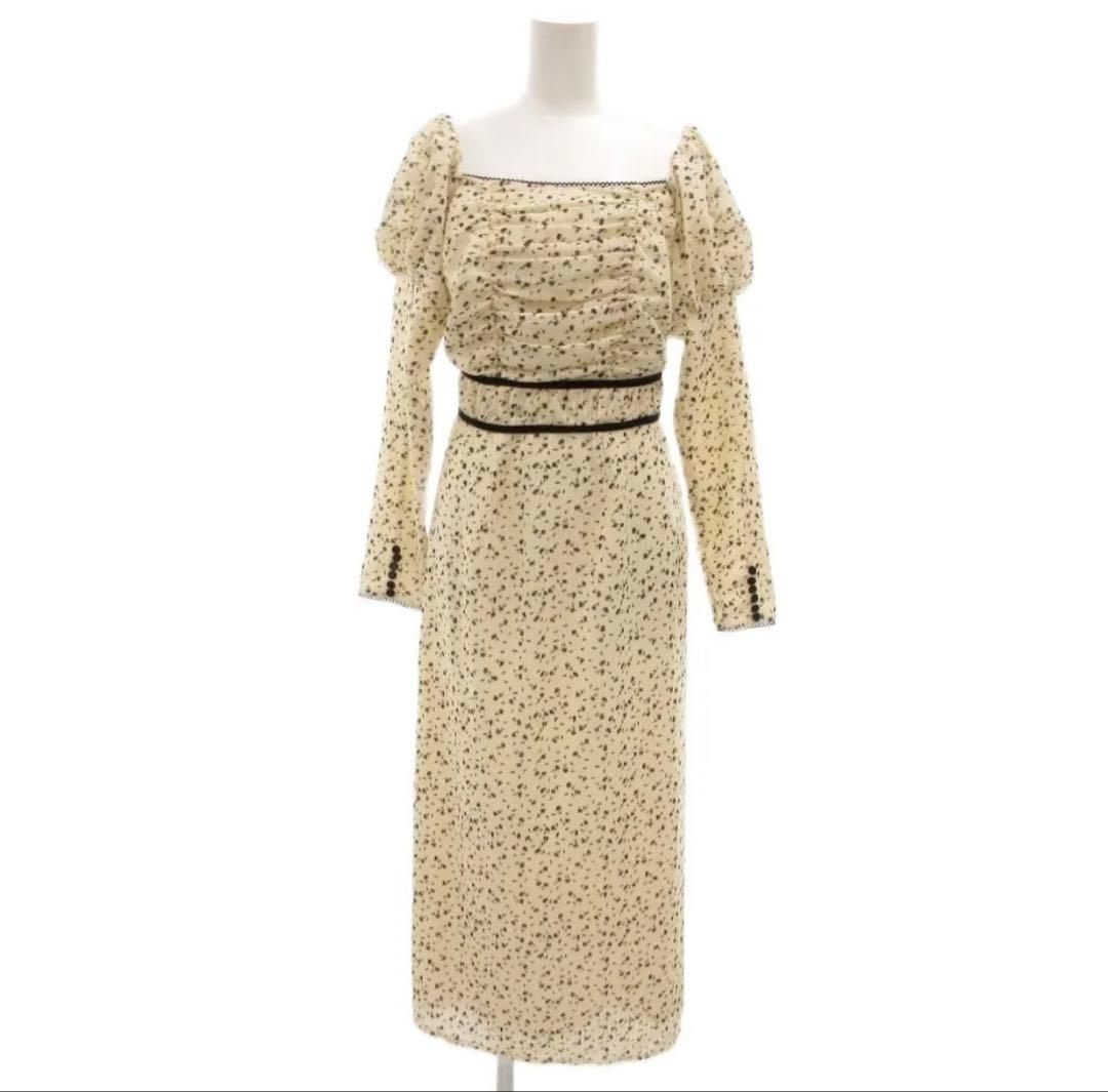 ワンピース Capucine Bloom Sleeve Chiffon Dress