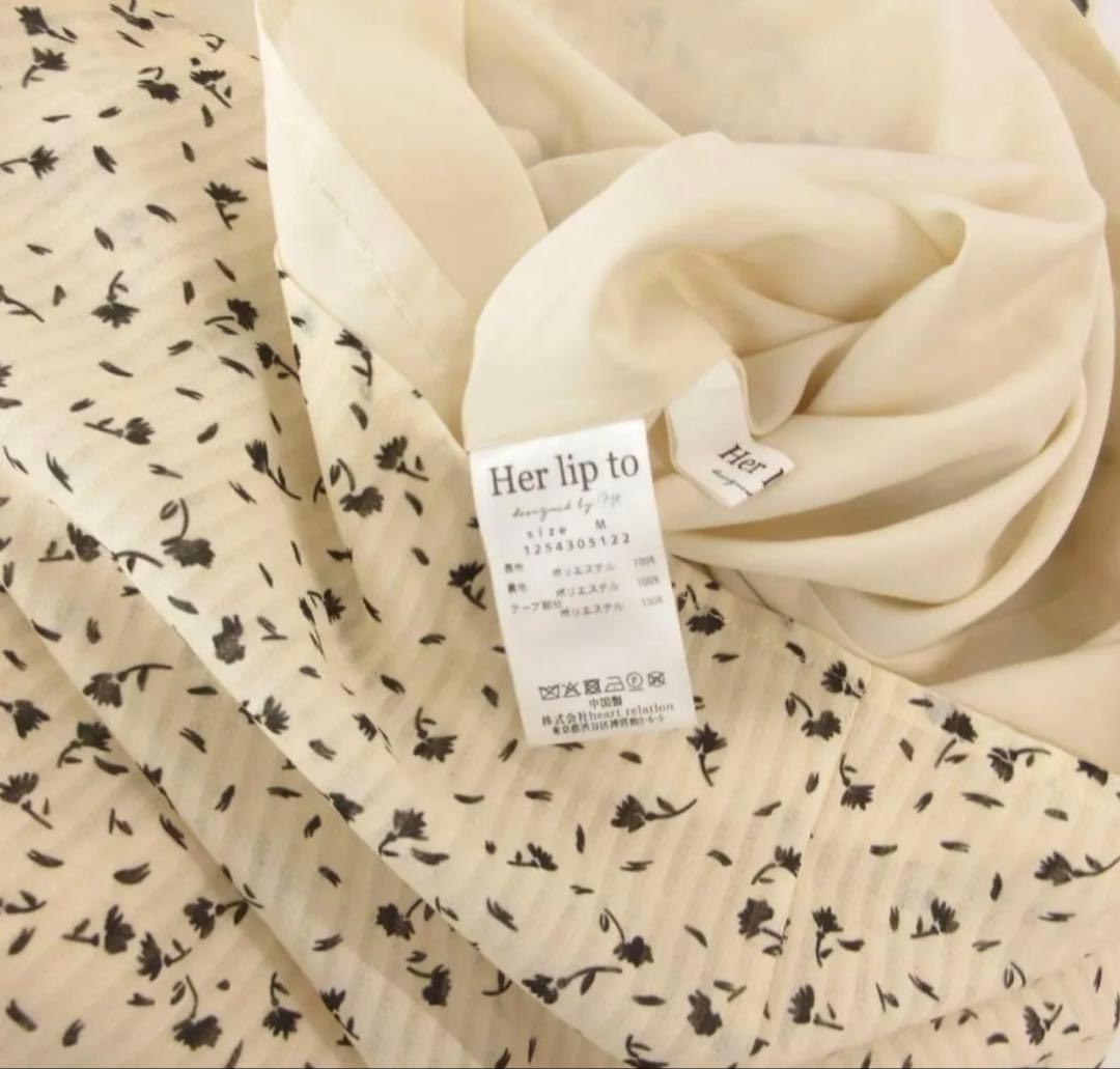 ワンピース Capucine Bloom Sleeve Chiffon Dress