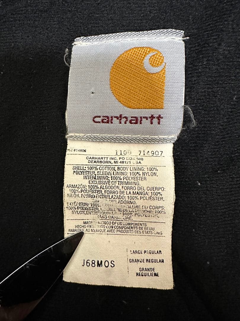 r*w様 Carhartt アクティブジャケット J68 MOS