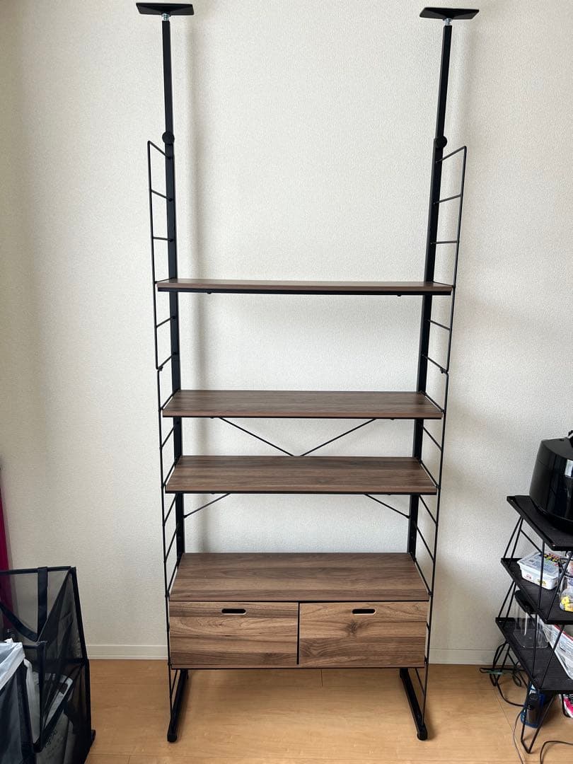 早い者勝ち！Nポルダ ミドルブラウン 5枚棚板　幅80センチ