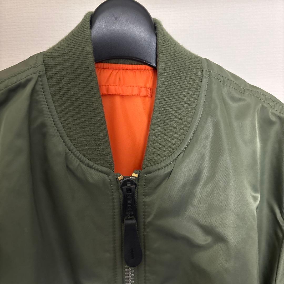 【美品】ALPHA アルファ　MA-1フライトジャケット ブルゾン