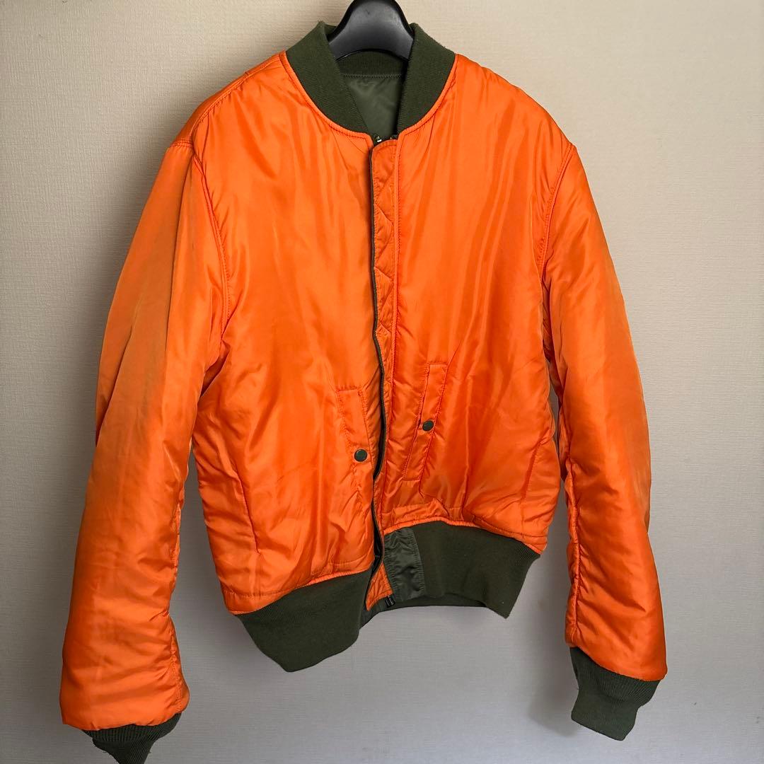 【美品】ALPHA アルファ　MA-1フライトジャケット ブルゾン