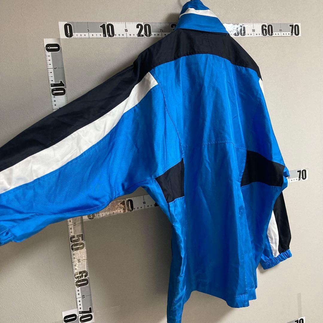 90s YAMAHA ヤマハ ジュビロ磐JUBILO ナイロンジャケット 青黒白