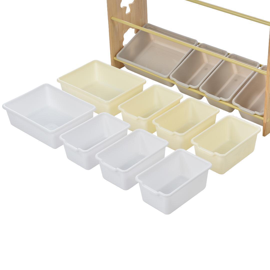 おもちゃ収納 ラック ラージサイズ 幅103cm 子ども用家具 木製 収納ケース