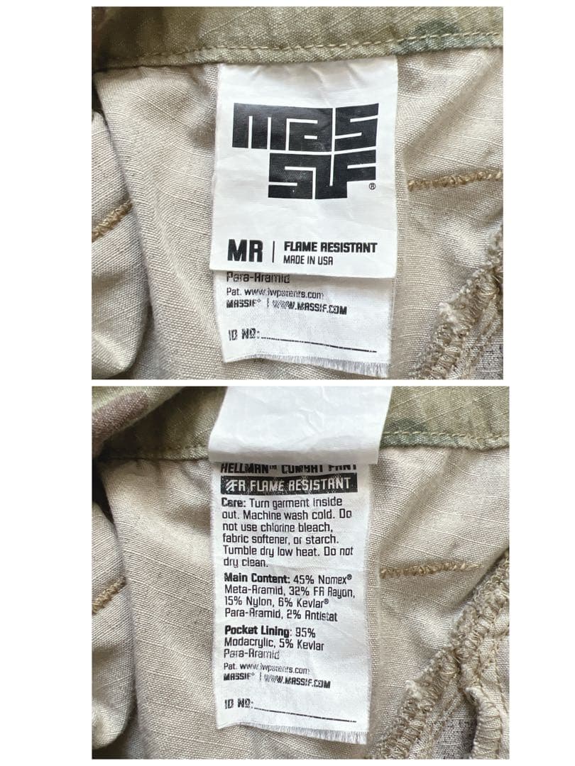 米軍放出品 米軍実物 コンバットパンツ MASSIF ウッドランド Lサイズ相当