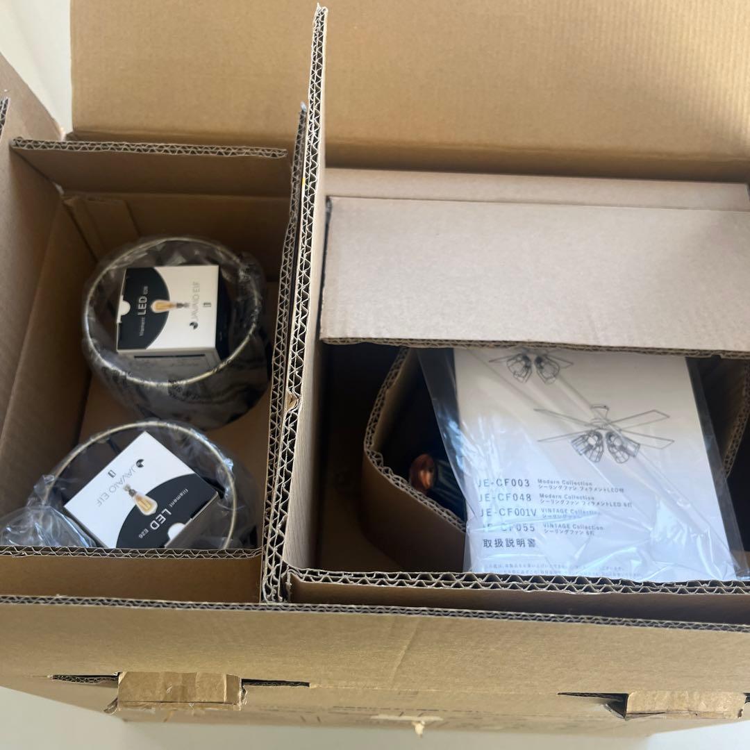 【開封済・未使用品JAVALO ELF シーリングファン JE-CF003GD