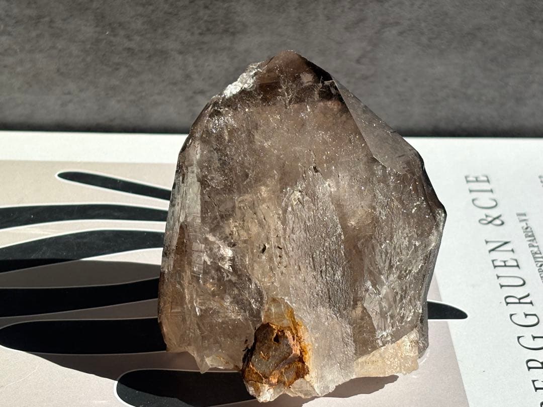《ヒマラヤ＊スモーキークォーツ・虹だらけナチュラルポイント・二次結晶共生》