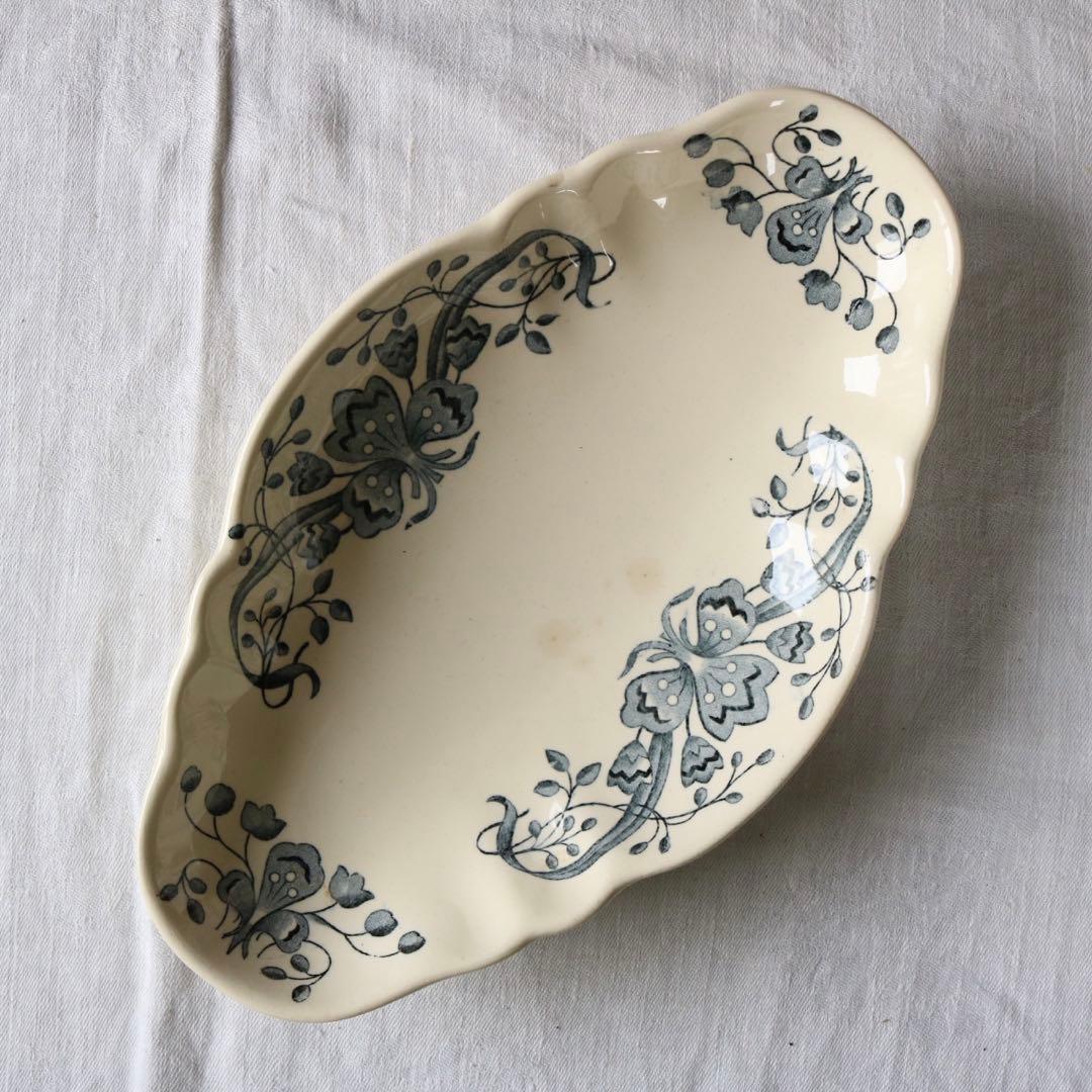 LONGCHAMPS ラヴィエ　フランス　アンティーク　藍色　figue