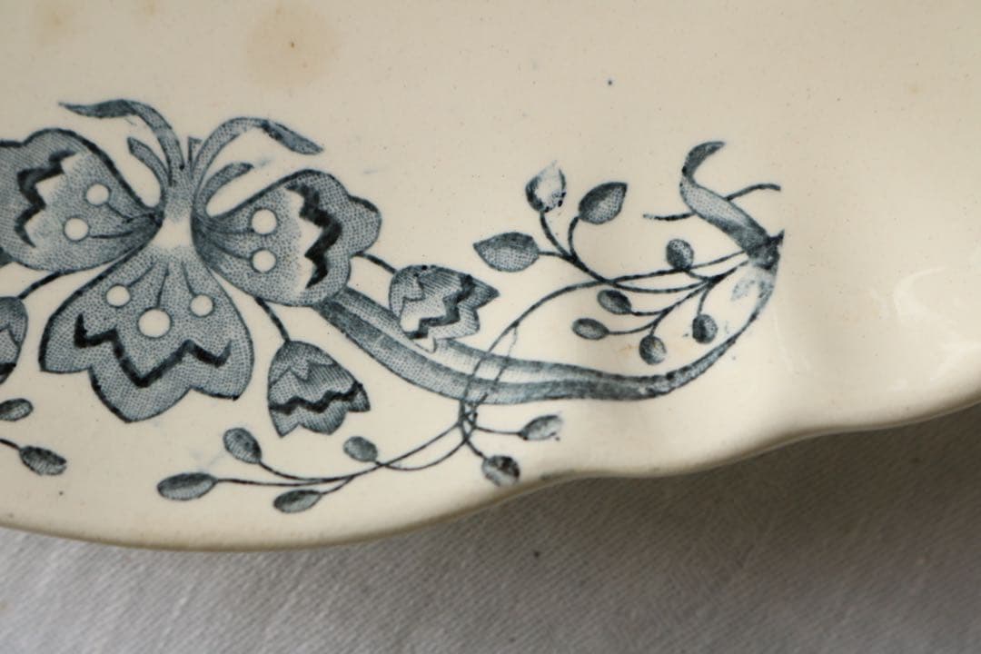 LONGCHAMPS ラヴィエ　フランス　アンティーク　藍色　figue