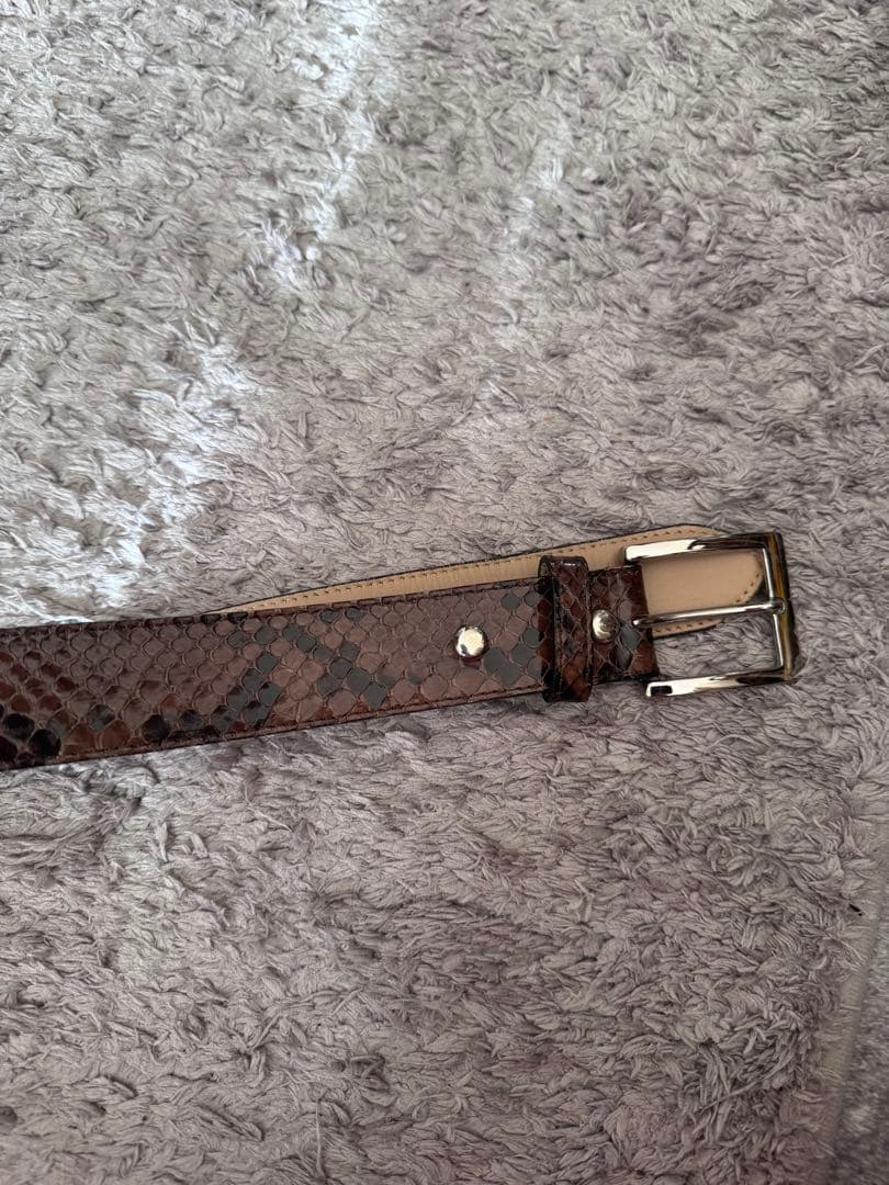 WACKO MARIAワコマリア パイソンレザーベルト 34