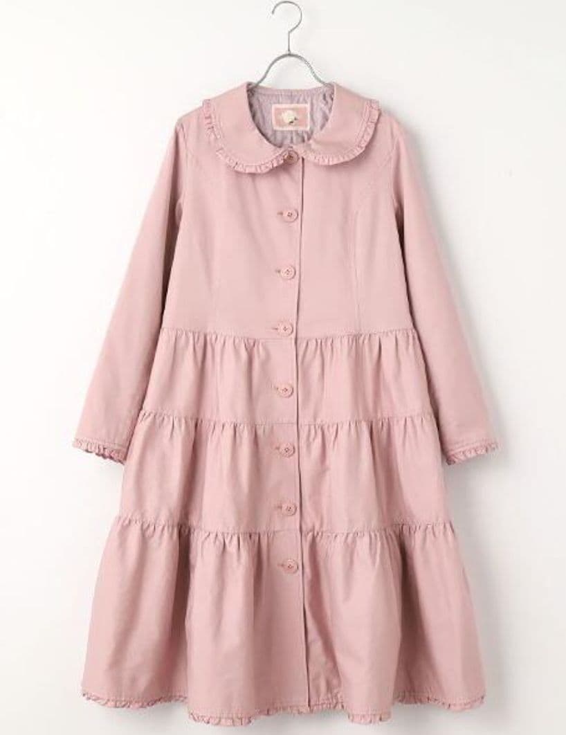 週末限定値下新品　ピンクハウス　襟付き　ロング　ティアード　コート