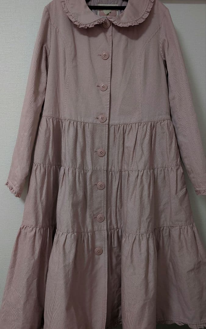 週末限定値下新品　ピンクハウス　襟付き　ロング　ティアード　コート