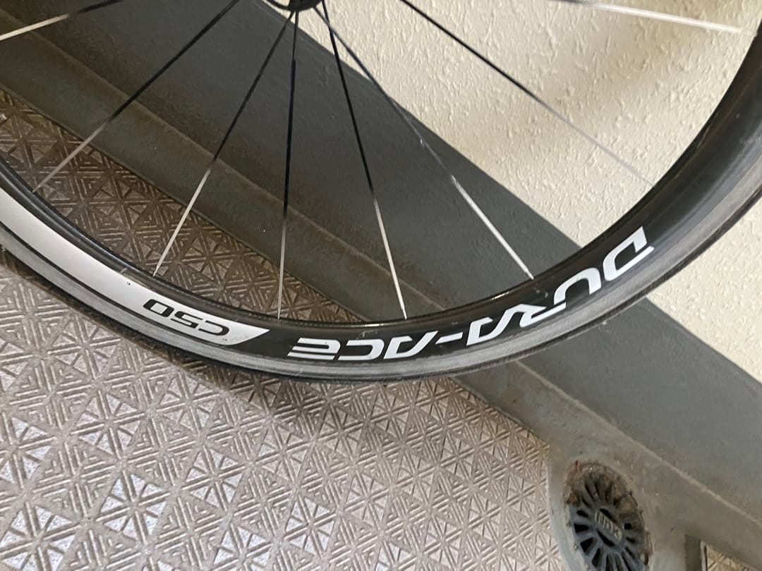100km未満使用SHINANOシマノDURA-ACEチューブラーホイールC50