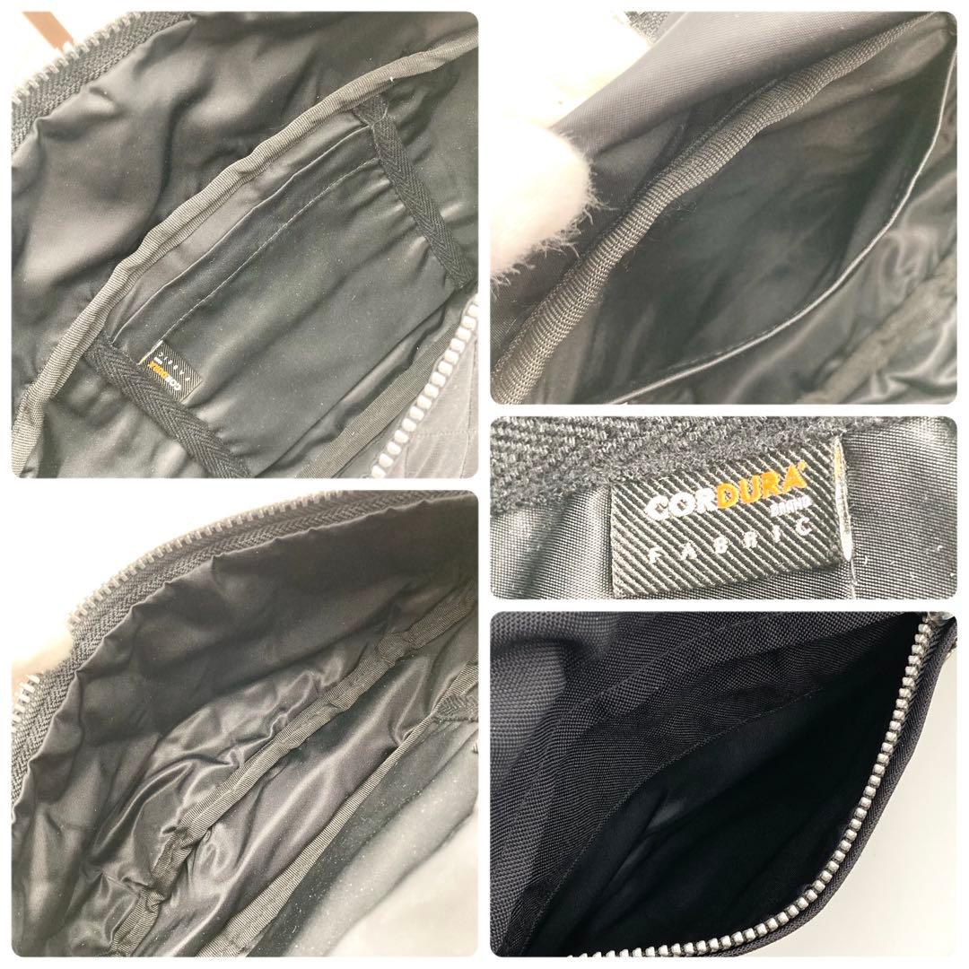 激レア！極美品✨ Schott ボディバッグ 黒 キルティング ボトルホルダー付