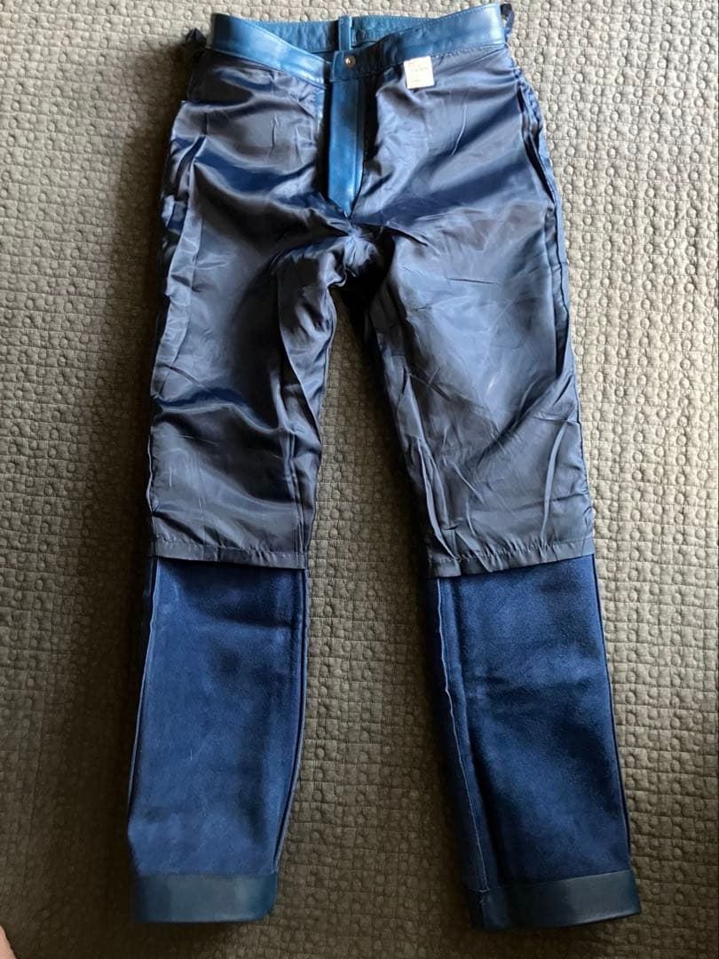 JOHNBULL ジョンブル　レザーパンツ　w30 ブルーレアカラー　美品