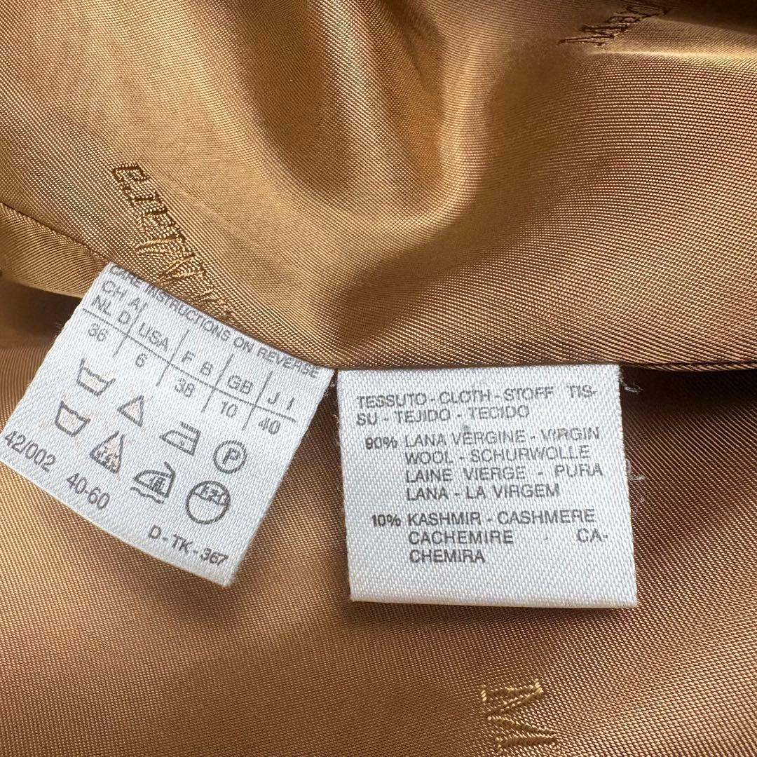 マックスマーラ　MaxMara 40 ダブルブレスト　カシミヤ混　コート　白タグ