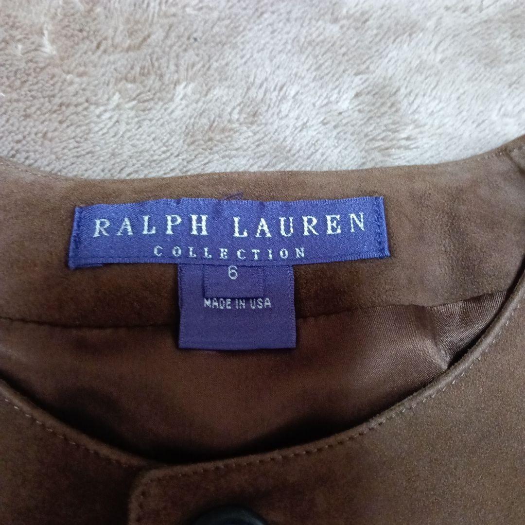 ラルフローレン　Ralph　Lauren　半袖ジャケット　羊革　スエード
