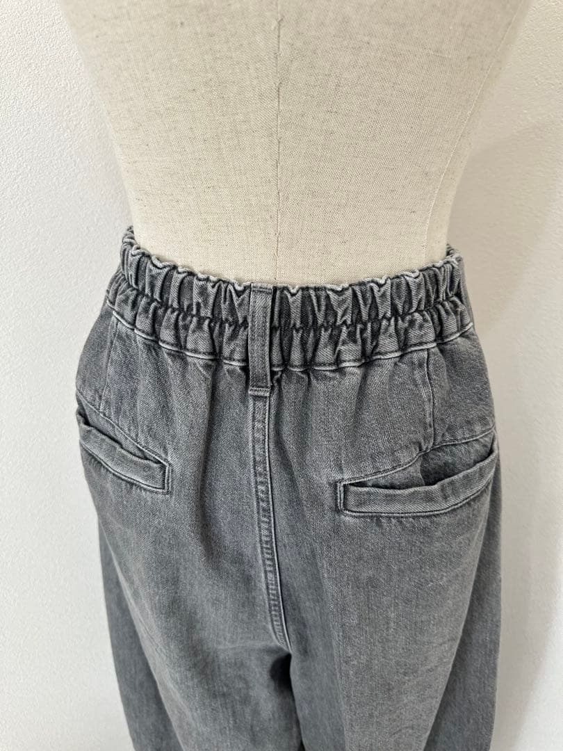 SOLAMONAT(ソラモナ) 5Pカーブジーンズ デニム/黒/ブラック/